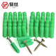 Yisi nylon expansion pipe green plastic rubber plug with self-tapping screw expansion pipe rubber granule wall plug anchor bolt expansion plug color zinc nail M6 rubber plug + color zinc self-tapping (100 sets)