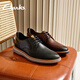 Clarks Blanding Series Men's Shoes Light Cushion Business Formal Leather Shoes Classic Retro Derby Shoes Black 261793827 41