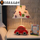 Mediterranean style personalized cartoon creative children's room bedroom bedside study room remote control dimming table lamp red car button switch
