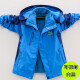 Boys' coats for autumn and winter, three-in-one autumn and winter new style children's windbreakers, detachable fleece and velvet, thickened medium and large children's cotton coats, medium and long Korean style boys' coats, winter wear, green camouflage stripes 170, suitable for height 160CM