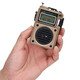 
Hanrongda HRD-701 upgraded version portable pocket full-band DSP chip digital display radio micro Bluetooth plug-in audio with lanyard plug-in old man radio Khaki 701 upgraded version + battery + 32G memory card with songs
