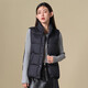 Tambor Down Jacket Vest Women's Stand Collar Loose Short Style Down Vest Jacket TD336006 Black 180
