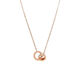 Nilan Fat Donglai same style 18K rose gold Möbius ring necklace gold female rabbit pendant au750 DO ring 18k gold rose gold