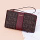 MashaLanti clutch women's wallet clutch bag long coin purse mobile phone bag birthday gift for girlfriend and wife burgundy