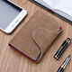 ELLEN FANTASIA cowhide card bag men's multi-card slot business card holder cowhide small card holder women's card bag card holder card bag large capacity retro light coffee