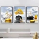Zhenxiqi living room decorative painting modern minimalist light luxury mural bedroom sofa background no punching hanging painting porch oil canvas painting [triple 30*40cm]