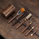 Jiutang Kung Fu tea set accessories ebony tea ceremony six gentlemen set tea making tools supplies tea clips tea spoon knife and needle high-end double lotus root lotus - tea ceremony six gentlemen