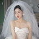 Veil Bridal Wedding Veil New Style Super Fairy Style Certification Registration Headwear Proposal Photography Long Puff P White Puff Gauze (Organza) About 80 Hair Comb