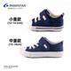 Moon Star Children's Shoes Imported from Japan Children's Canvas Shoes Four Seasons Handmade Toddler Shoes for Girls and Boys Functional Shoes Dark Blue 24 (Inner Length 15cm Suitable for Feet 14.5cm Long)
