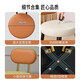 Household light luxury chair soft package modern simple girl's bedroom dressing table stool back living room strong and durable orange white-black frame upgraded latex cushion-carbon steel frame