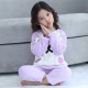 Brand children's clothing for boys and girls, children's pajamas 2021 autumn and winter new style boys and girls home clothes coral velvet two-piece set children's clothes flannel suit boy baby girl baby bear (rose pink) size 130 recommended height of about 115-125 cm