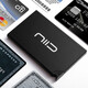 NIID card holder for men, automatic pop-up aluminum alloy card box, anti-theft degaussing bank card holder, black