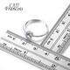 CAJJ Francois 0.30 carat tanzanite ring for women, natural colored gemstone, 925 silver inlaid jewelry, No. 13