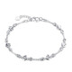 Farcoko brand platinum heart-to-heart bracelet for women PT950 jewelry for girlfriend and wife birthday and Valentine's Day gift PT950 heart-to-heart bracelet free engraving