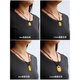 Huiduoyuan natural amber blood amber gold amber beeswax rainbow gradient necklace lanyard sweater chain Laomi 5mm length 66cm sweater chain