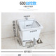 Rongjie super small mop pool mini balcony ceramic mop pool bathroom mop pool sewage basin small size mop basin 102 white + second generation manual drain