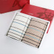 Gold type A pure cotton striped 2-pack towel group purchase gift box including handbag 70*34cm