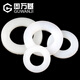 Guwanji white enlarged nylon gasket plastic gasket insulating rubber flat gasket plastic round ultra-thin nylon flat gasket M3*6*1 (100 pieces)