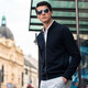 
Mr. Bu Spring and Autumn New Wool Cardigan Jacket Long Sleeve Solid Color Clothes Middle-aged Men's Clearance Black L (175)