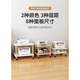 Yu Meng Xindi Printer Desk Printer Storage Rack Home movable floor-standing multi-layer fax machine bracket Under the table Storage Repair of Warm White Layer 1049*34*22.7