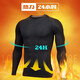 Yihaote (yihaote) spring and summer thickened velvet thermal tights for men quick-drying long-sleeved fitness clothes for men high elastic sports basketball running sweat-absorbent (plus velvet) tights suit L (170-175 high. 120-135 Jin Jin equals 0.5 kg)