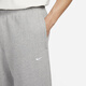 Nike (NIKE) official men's fleece trousers and sweatpants knitted loose casual embroidered personality soft DX1365 063 color dark gray/white XL