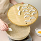 Baijie Dumpling Pad Cover Curtain 40+44cm Set Household Round Double-Layer Bamboo Dumpling Plate Dumpling Curtain