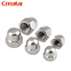 Creaby304 stainless steel cap nut round ball head fine tooth reverse tooth cap nut decorative screw nut M3M4M5M6M8 galvanized one-piece M14 (5 pieces)