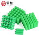 Yisi nylon expansion pipe green plastic rubber plug with self-tapping screw expansion pipe rubber granule wall plug anchor bolt expansion plug color zinc nail M6 rubber plug + color zinc self-tapping (100 sets)