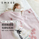 Manxi (EMXEE) baby half-velvet throw blanket autumn and winter baby blanket baby quilt children's kindergarten quilt swan dance