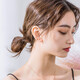 Dingjing is suitable for ear piercing earrings, women's plastic ear sticks, invisible transparent bean ear sticks, students' anti-clogging ear jewelry, no need to take off when sleeping, compact mini