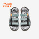 ANTA Children's Sandals Men's Beach Shoes 2024 Summer New Breathable and Comfortable Outdoor Sports Sandals Slate Gray/Fish Eye Blue/Black-3 33