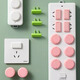 Low price children's anti-shock socket protective cover baby safety plug socket socket protective cover random two holes and three holes 10 pieces each random color