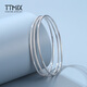 TTMIX women's simple pt950 platinum bracelet glossy white gold bracelet frosted Sansheng III bracelet single glossy 5.3-5.5g 56mm