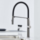Hansgrohe gun gray pull-out kitchen faucet hot and cold sink sink dishwasher retractable magnetic chrome