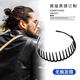 Hua Mu Rong Men's Hairband Boys' Toothed Headband Face Wash Hairband Clip Invisible Sports Hair Bundle Back Head Men's Hair Accessories Hairpin Black