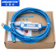 Aimoxun is suitable for Mitsubishi plc programming cable data cable fx3u communication download connection debugging cable usb to round head 8-pin usb-sc09-fx [basic learning durable model] gold-plated interface + high-flexible wire + long service life