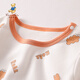 Classic Teddy children's jumpsuit boy's rompers baby romper baby pajamas outing clothes 1-3-6 years old letter dinosaur white 120cm