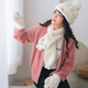 677888 Gift box three-piece set of hat, scarf and gloves, winter one-piece cute student birthday gift for girls