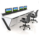 Beijie Monitoring Operation Desk Control Room Monitoring Room Dispatch Desk Command Center Workbench Central Console Security Workbench Style 2 Customized 600mm/unit (minimum price of two units)