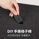 Huachenzhi hand-shred sponge water-absorbent high-density shock-proof plaid cotton tool box hand-shred sponge photography camera lining filled cotton black blasted plaid cotton 465*340*80mm