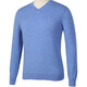AMURS middle-aged men's business casual V-neck sweater worsted pure wool sweater QW08 turquoise blue 50B (145~155Jin Jin equals 0.5 kg to wear)