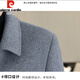 Pierre Cardin woolen woolen jacket men's short double-sided denim coat 2025 autumn and winter new men's woolen jacket 2308 Khaki 2XL