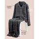 
Hengyuanxiang men's pajamas men's autumn and winter pure cotton long sleeve trousers home clothes can be worn outside men's casual cotton suit 16862 170/L
