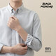 BLACKMONDAY combed cotton pure cotton Oxford long-sleeved shirt men's cotton vertical stripe men's anti-wrinkle business casual shirt