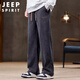 JEEP SPIRIT Jeep casual pants men's corduroy autumn and winter pants men's sports straight loose sanitary trousers