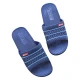 Pull back slippers men's and women's sandals for four seasons home bathroom outdoor beach thick bottom wear-resistant comfortable breathable stripes color matching summer trend HL3523-1 blue size 42