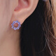 DL 1998 Fat Donglai same style tanzanite earrings natural l natural tanzanite earrings for women 925 silver purple pair of earrings