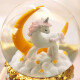 Christmas gifts for girlfriends, children's crystal ball music box, music box ornaments, birthday gifts for girls, children for best friends, creative and practical wedding gifts, rainbow unicorn [lanterns + multiple music + automatic falling snow]