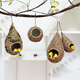 Bird's Nest Decorative Simulated Grass Woven Grass Nest Handmade Outdoor Bird House Outdoor Pendant Coconut Shell Bird's Nest Swallow's Nest Thatched House